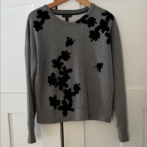 J. Crew Gray and Black Sweatshirt